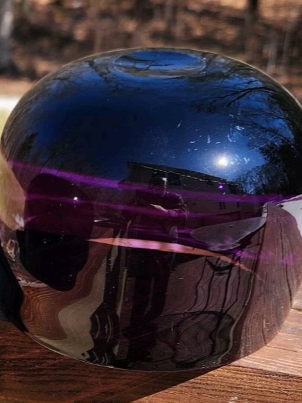 Antique Regency Amethyst Art Glass Purple Finger Bowl Rinser Polished Pontil - Picture 6 of 14